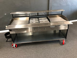 (#128) Twin griddle cart with design