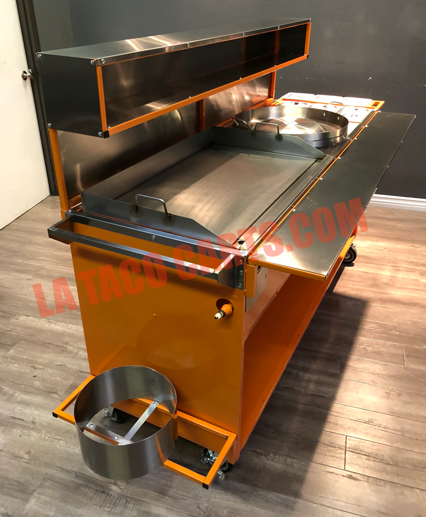 Cart W/2 Large Burners & Large Comal – El Charro Taco Carts