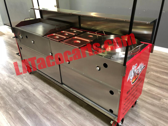 Cart W/2 Large Burners & Large Comal – El Charro Taco Carts