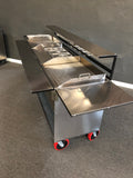 (#136) Twin griddle cart with front insulated front table