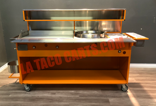 Cart W/2 Large Burners & Large Comal – El Charro Taco Carts