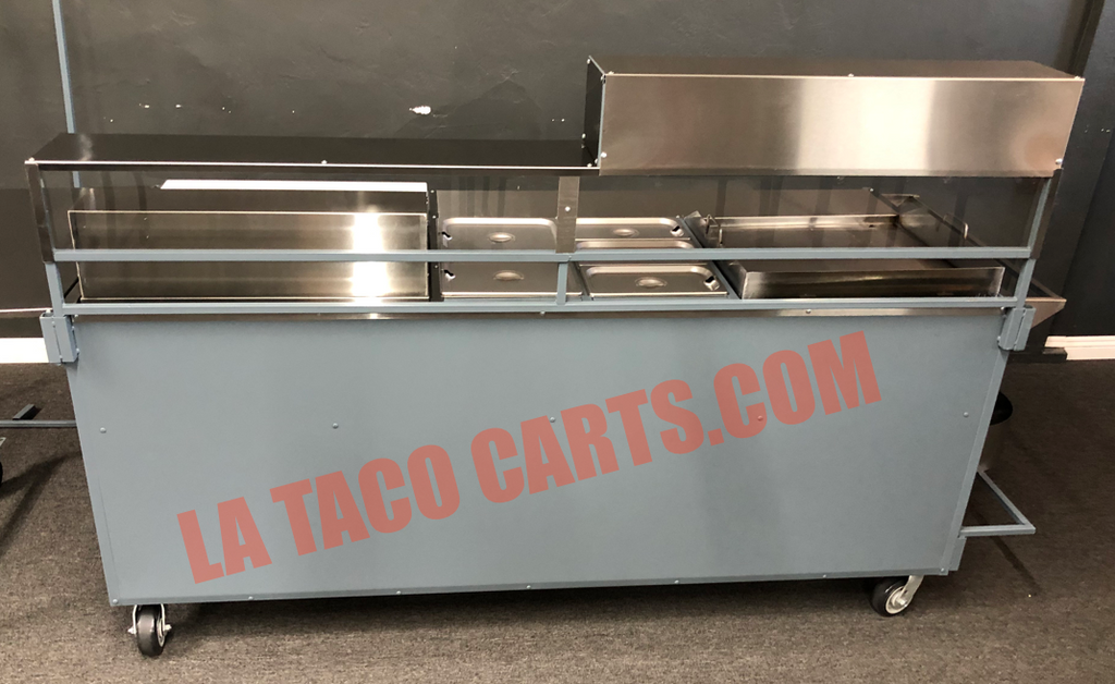 107) The Blue Machine W/Canopy – LA Taco Carts